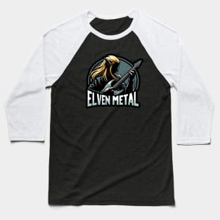 Elven Metal - Elf Guitar Player - Fantasy Baseball T-Shirt